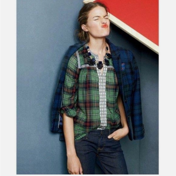 J. CREW Plaid Flannel Shirt - Picture 3 of 12